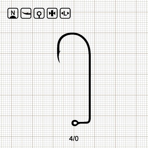 JIG MASTER 23 - EAGLE 4/0 N / 1000 шт.
