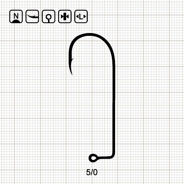 JIG MASTER 23 - EAGLE 5/0 N / 1000 шт.
