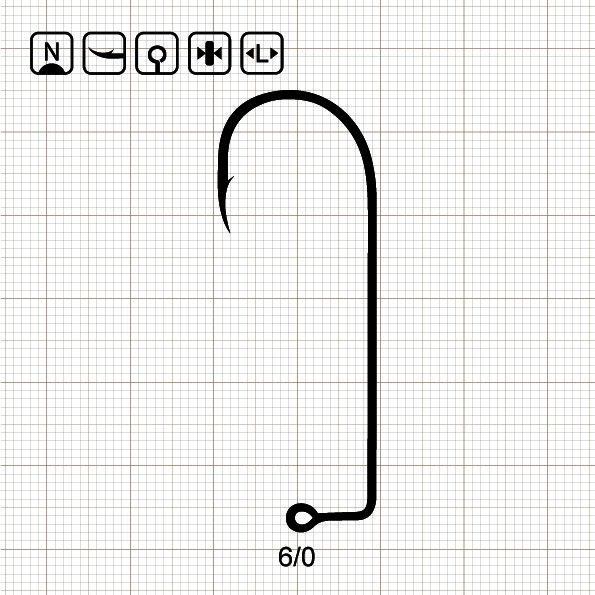 JIG MASTER 23 - EAGLE 6/0 N / 1000 шт.