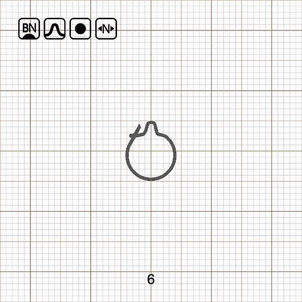 O SHAPE MAGGOT CLIP 6 BN / 10 шт.