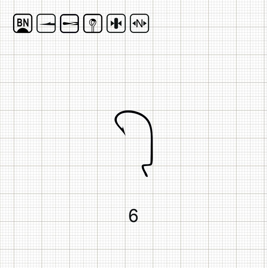 SCORPION OFFSET WORM 6 BN / 10 шт.