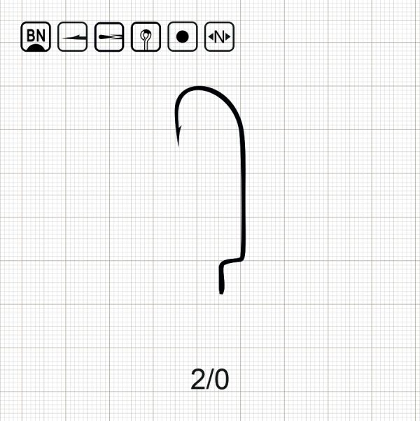SCORPION O'SHAUGHNESSY WORM 2/0 BN / 10 шт.