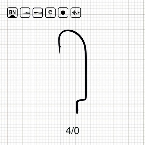 SCORPION O'SHAUGHNESSY WORM 4/0 BN / 10 шт.
