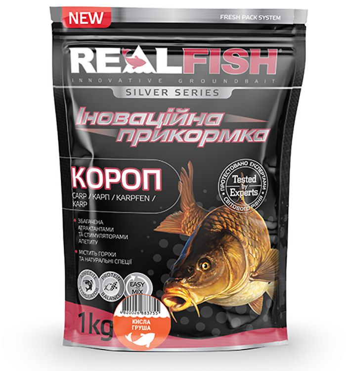 Прикорм RealFish Короп (Кислая груша) 1 кг.