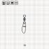 ROLLING SWIVEL WITH INSURANCE SNAP 10 BN / 10 шт.