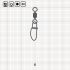 ROLLING SWIVEL WITH INSURANCE SNAP 6 BN / 10 шт.