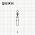 ROLLING SWIVEL WITH NICE SNAP 8 BN / 10 шт.