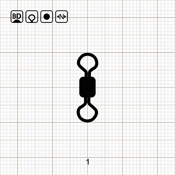 ROLLING SWIVEL 1 BD / 10 шт.