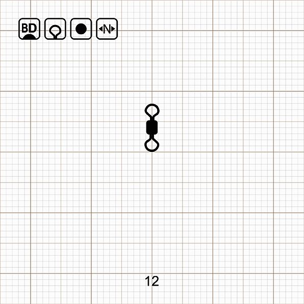 ROLLING SWIVEL 12 BD / 10 шт.