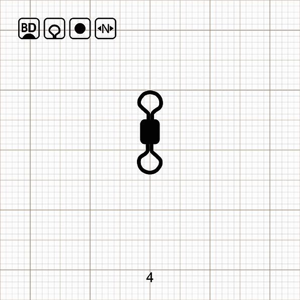 ROLLING SWIVEL 4 BD / 10 шт.