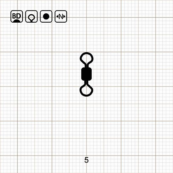 ROLLING SWIVEL 5 BD / 10 шт.