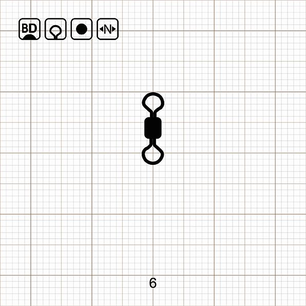 ROLLING SWIVEL 6 BD / 10 шт.