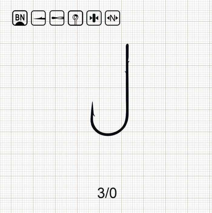 SCORPION ROUND BEND WORM 3/0 BN / 10 шт.