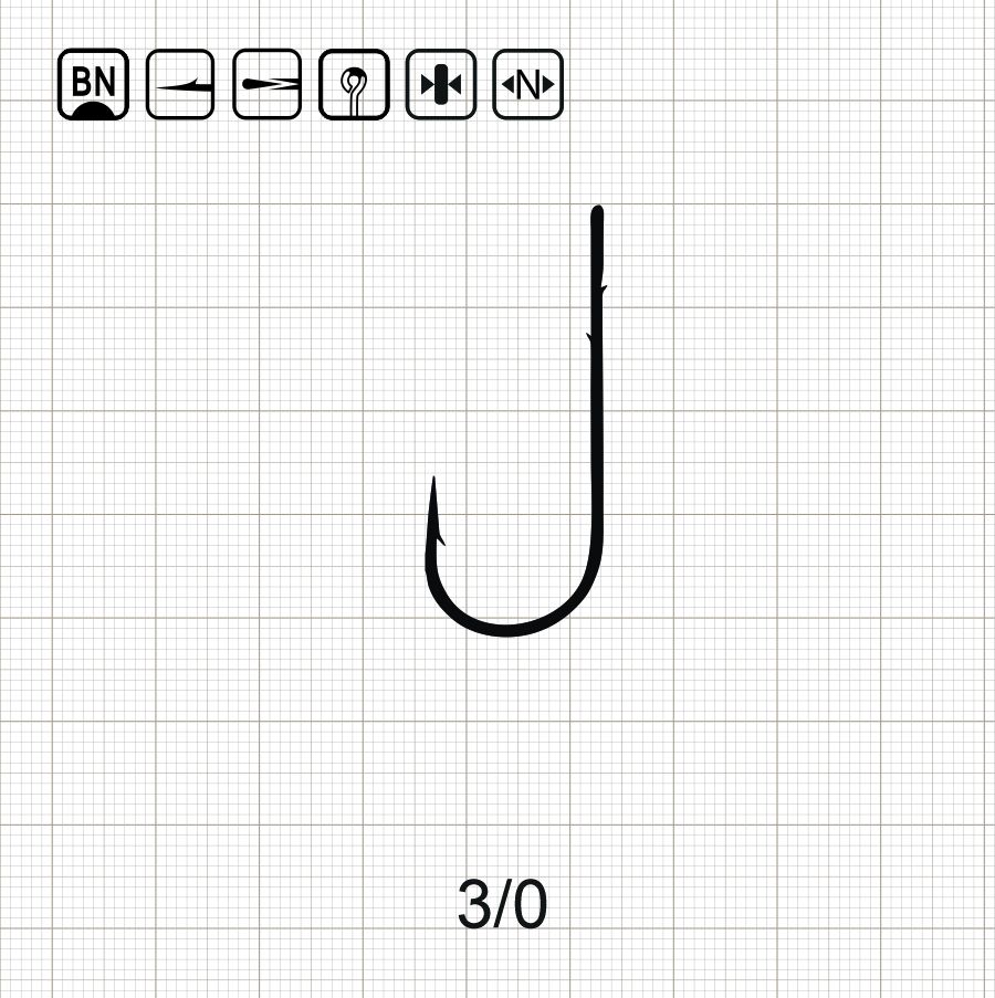 SCORPION ROUND BEND WORM 3/0 BN / 10 шт.