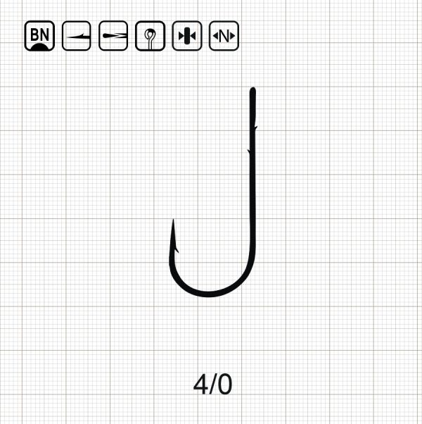 SCORPION ROUND BEND WORM 4/0 BN / 10 шт.