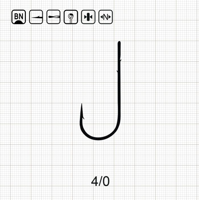 SCORPION ROUND BEND WORM 4/0 BN / 10 шт.