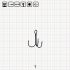 ROUND FINE WIRE TREBLE 1 BR / 100 шт.
