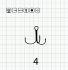ROUND X-SHORT TREBLE 4 BR / 100 шт.