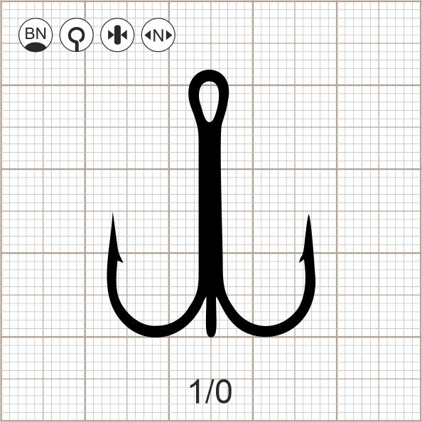 SERIE 33 / 120° N STRAIGHT / 1/0 BN / 25 шт.