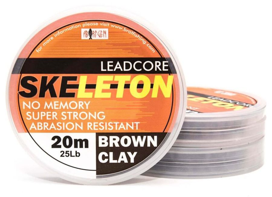 SKELETON LEADCORE BROWN CLAY 20 m 35 Lb