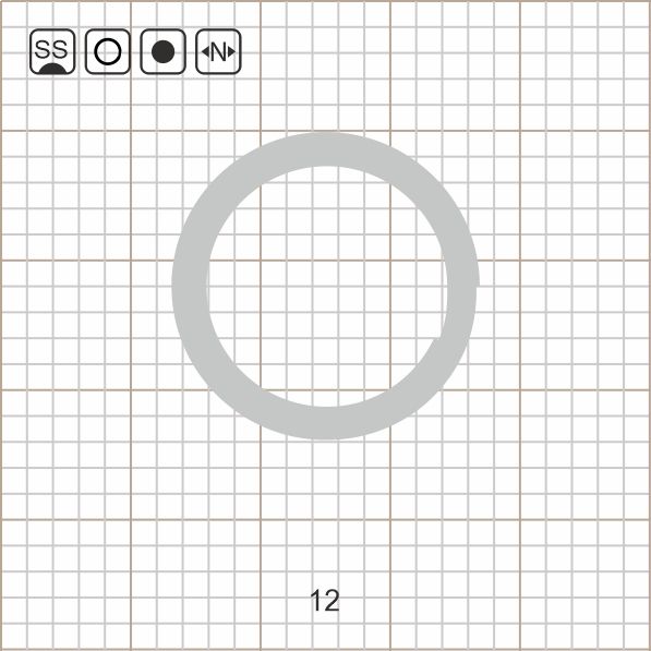 SPLIT RING 12 SS / 10 шт.