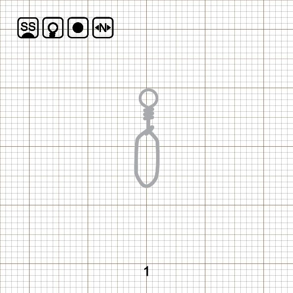 SQUARE SNAP 1 SS / 10 шт.