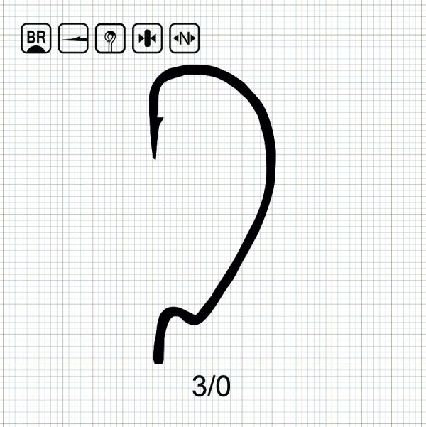 SCORPION SUPER LOCK WORM 3/0 BN / 10 шт.