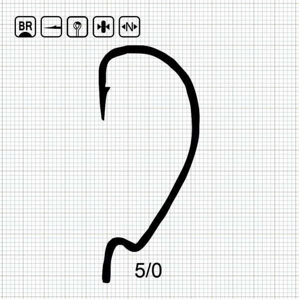 SCORPION SUPER LOCK WORM 5/0 BN / 10 шт.