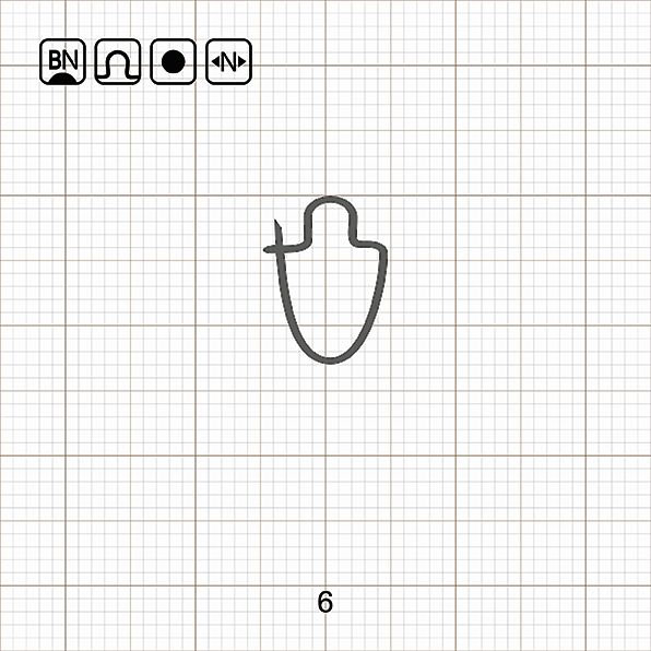 V SHAPE MAGGOT CLIP 6 BN / 10 шт.