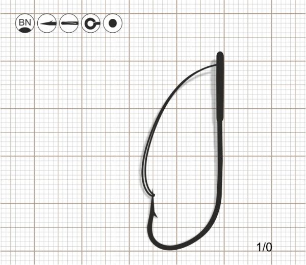 SCORPION WEEDLESS SPROAT 1/0 BN / 10 шт.