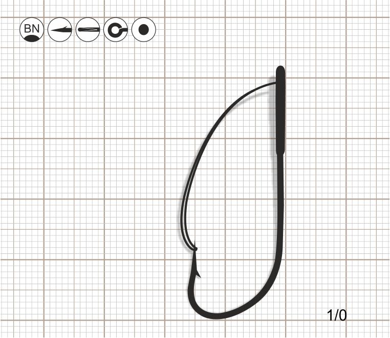 SCORPION WEEDLESS SPROAT 1/0 BN / 10 шт.