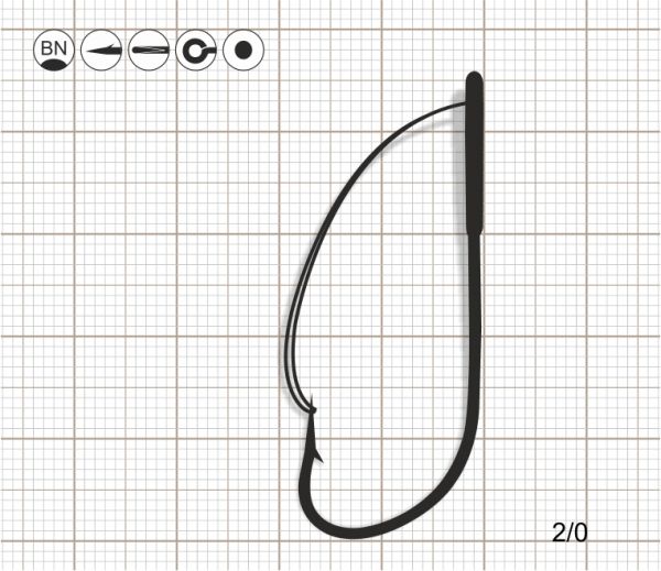 SCORPION WEEDLESS SPROAT 2/0 BN / 10 шт.
