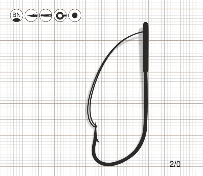 SCORPION WEEDLESS SPROAT 2/0 BN / 10 шт.