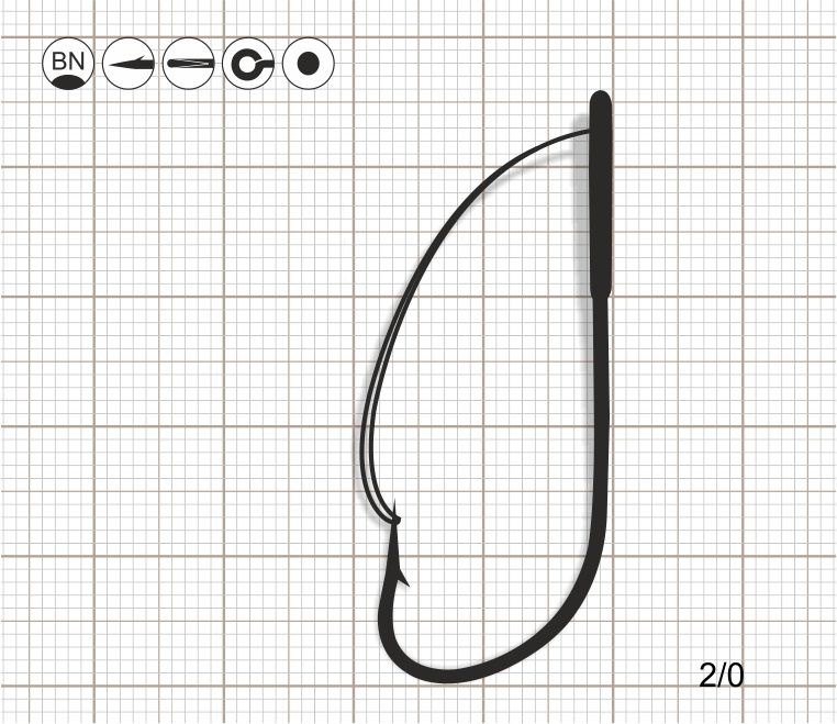 SCORPION WEEDLESS SPROAT 2/0 BN / 10 шт.