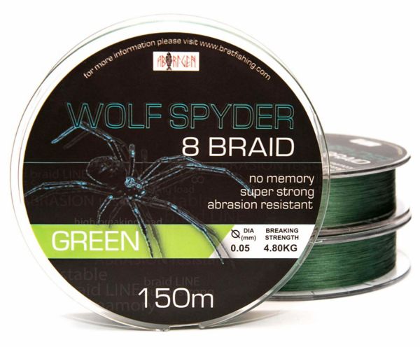 WOLF SPYDER 8 BRAID GREEN 150 m 0.05 mm